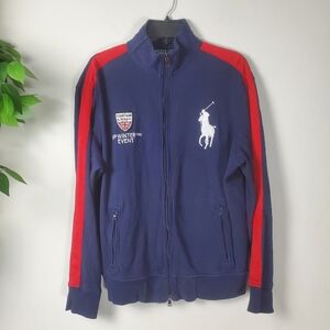 Polo Ralph Lauren Track Jacket Navy Red Large Winter Event